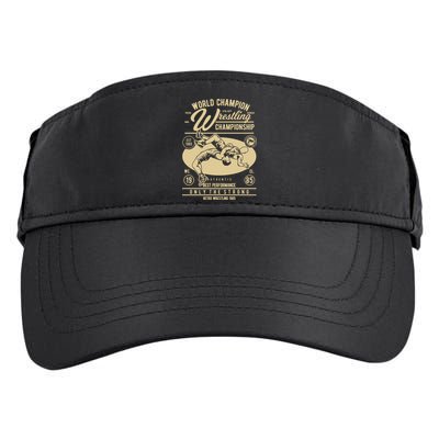 Wrestling Men Boy Wrestle Retro Wrestler Funny Wrestling Adult Drive Performance Visor