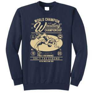 Wrestling Men Boy Wrestle Retro Wrestler Funny Wrestling Sweatshirt