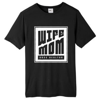 Wife Mom Boss Realtor Female Career Agents Gift Tall Fusion ChromaSoft Performance T-Shirt