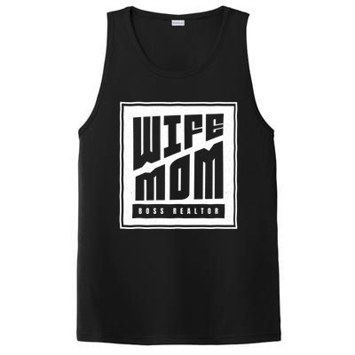 Wife Mom Boss Realtor Female Career Agents Gift PosiCharge Competitor Tank