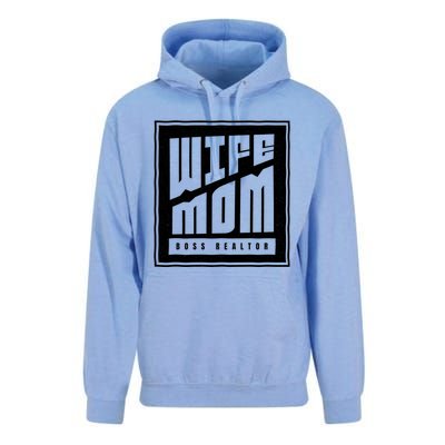 Wife Mom Boss Realtor Female Career Agents Gift Unisex Surf Hoodie