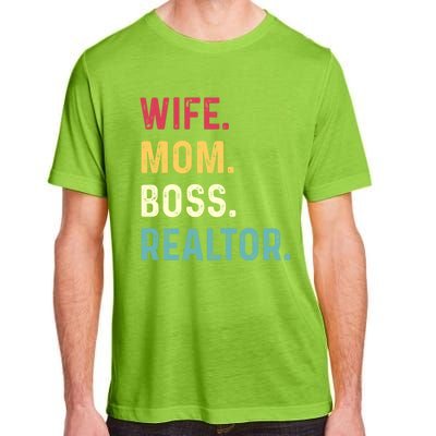 Wife Mom Boss Realtor Female Funny Gift Adult ChromaSoft Performance T-Shirt