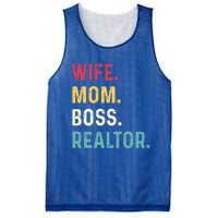 Wife Mom Boss Realtor Female Funny Gift Mesh Reversible Basketball Jersey Tank