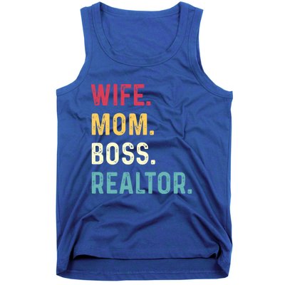 Wife Mom Boss Realtor Female Funny Gift Tank Top