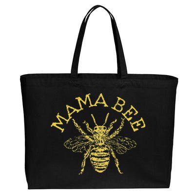 Womens Mama Bee Cute Funny Beekeeper Mother's Day Bee Lover Gift Cotton Canvas Jumbo Tote