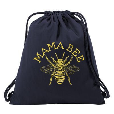 Womens Mama Bee Cute Funny Beekeeper Mother's Day Bee Lover Gift Drawstring Bag