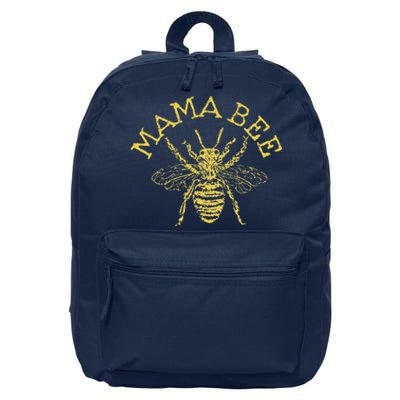 Womens Mama Bee Cute Funny Beekeeper Mother's Day Bee Lover Gift 16 in Basic Backpack