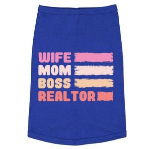 Wife Mom Boss Realtor Funny Real Estate Agent Funny Gift Doggie Tank