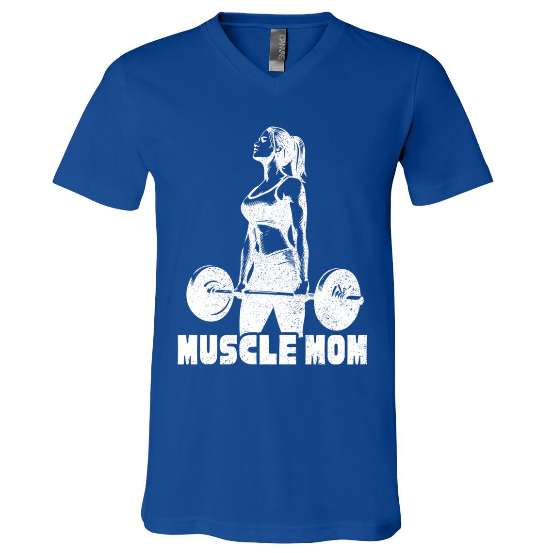 Workout Mom Bodybuilding Moms Working Out Funny Gift V-Neck T-Shirt