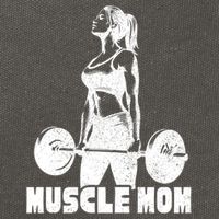 Workout Mom Bodybuilding Moms Working Out Funny Gift Cotton Canvas Backpack
