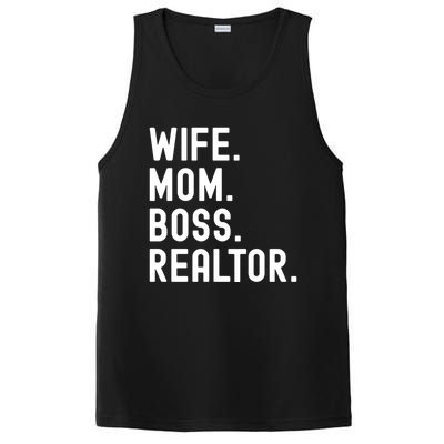 Wife Mom Boss Realtor Real Estate Agent Gift PosiCharge Competitor Tank