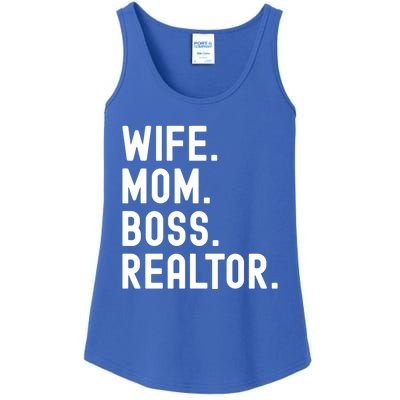 Wife Mom Boss Realtor Real Estate Agent Gift Ladies Essential Tank