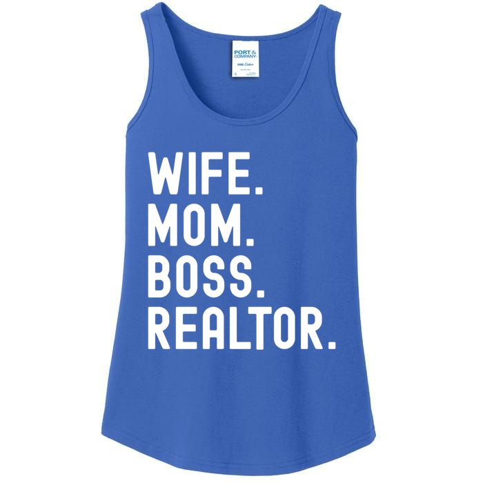 Wife Mom Boss Realtor Real Estate Agent Gift Ladies Essential Tank