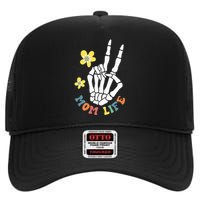 Weird Moms Build Character Groovy Mama Mothers Day High Crown Mesh Back Trucker Hat