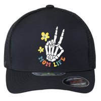 Weird Moms Build Character Groovy Mama Mothers Day Flexfit Unipanel Trucker Cap