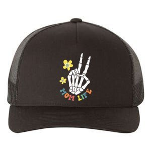 Weird Moms Build Character Groovy Mama Mothers Day Yupoong Adult 5-Panel Trucker Hat