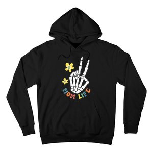 Weird Moms Build Character Groovy Mama Mothers Day Hoodie