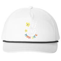 Weird Moms Build Character Groovy Mama Mothers Day Snapback Five-Panel Rope Hat