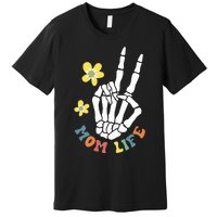 Weird Moms Build Character Groovy Mama Mothers Day Premium T-Shirt