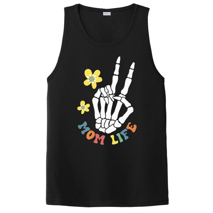 Weird Moms Build Character Groovy Mama Mothers Day PosiCharge Competitor Tank