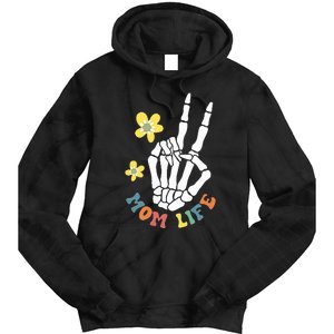 Weird Moms Build Character Groovy Mama Mothers Day Tie Dye Hoodie