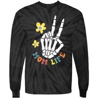 Weird Moms Build Character Groovy Mama Mothers Day Tie-Dye Long Sleeve Shirt