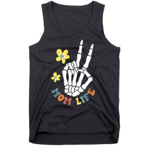 Weird Moms Build Character Groovy Mama Mothers Day Tank Top