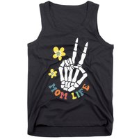 Weird Moms Build Character Groovy Mama Mothers Day Tank Top