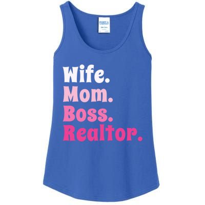 Wife Mom Boss Realtor Real Estate Agent Gift Ladies Essential Tank