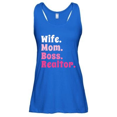 Wife Mom Boss Realtor Real Estate Agent Gift Ladies Essential Flowy Tank