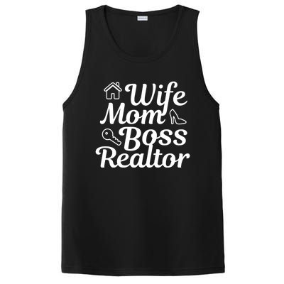 Wife Mom Boss Realtor Gift PosiCharge Competitor Tank