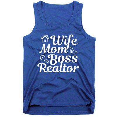 Wife Mom Boss Realtor Gift Tank Top