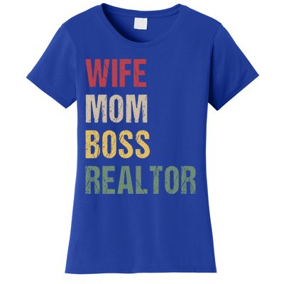 Wife Mom Boss Realtor Funny Gift Women's T-Shirt