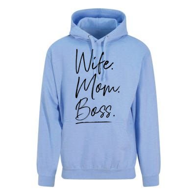 Wife Mom Boss Gift Unisex Surf Hoodie