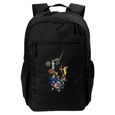Weird Medieval Bestiary Killer Rabbits With Sword And Bow Daily Commute Backpack