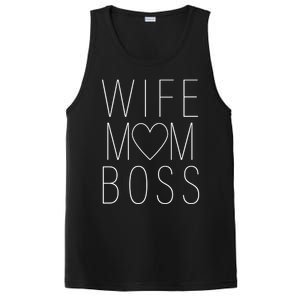 Wife Mom Boss Silver Foil Gift PosiCharge Competitor Tank