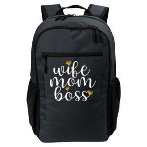 Wife Mom Boss Golden Heart Love Gift For Working Mama Cute Great Gift Daily Commute Backpack