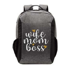 Wife Mom Boss Golden Heart Love Gift For Working Mama Cute Great Gift Vector Backpack