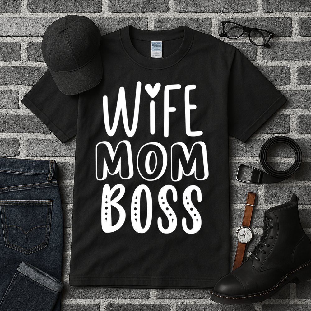 Wife Mom Boss Cute Gift Tall T-Shirt