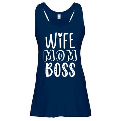 Wife Mom Boss Cute Gift Ladies Essential Flowy Tank