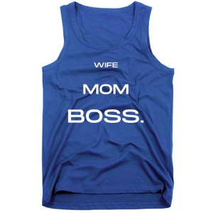 Wife Mom Boss Cool Gift Tank Top