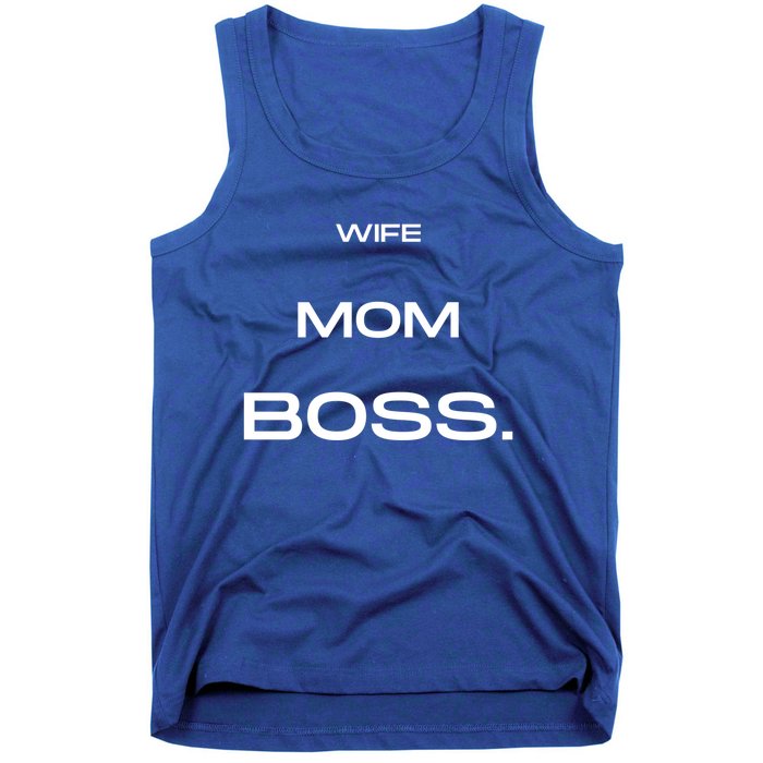 Wife Mom Boss Cool Gift Tank Top