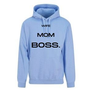 Wife Mom Boss Cool Gift Unisex Surf Hoodie