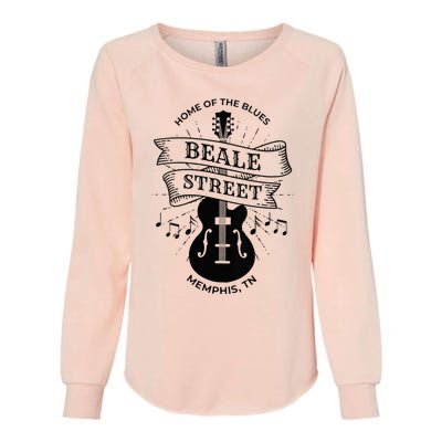 Womens Memphis Beale Street Tennessee Blues VNeck Womens California Wash Sweatshirt