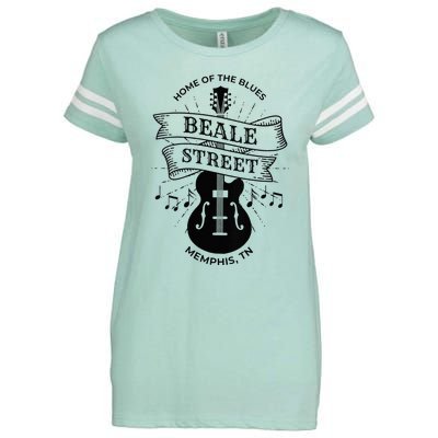 Womens Memphis Beale Street Tennessee Blues VNeck Enza Ladies Jersey Football T-Shirt