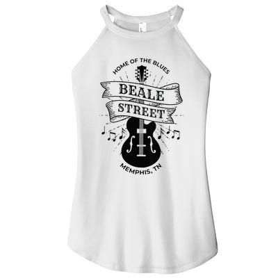 Womens Memphis Beale Street Tennessee Blues VNeck Women's Perfect Tri Rocker Tank