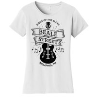 Womens Memphis Beale Street Tennessee Blues VNeck Women's T-Shirt