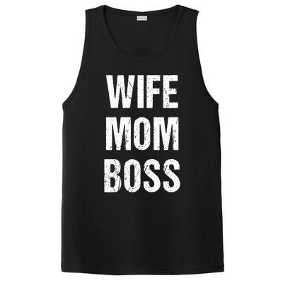 Wife Mom Boss Gift PosiCharge Competitor Tank