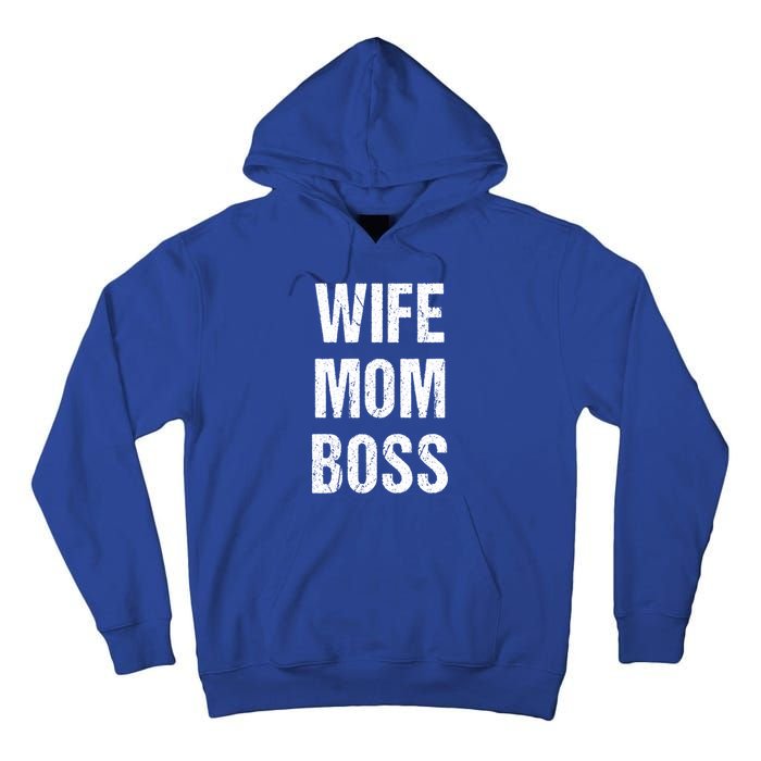 Wife Mom Boss Gift Tall Hoodie