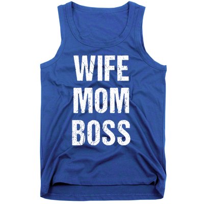 Wife Mom Boss Gift Tank Top